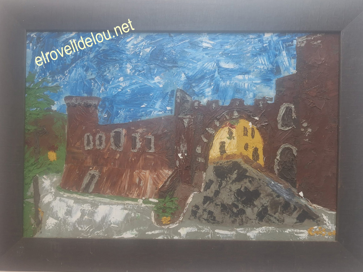 Pintura a l'oli de Cris Muntané Molina amb tons marrons