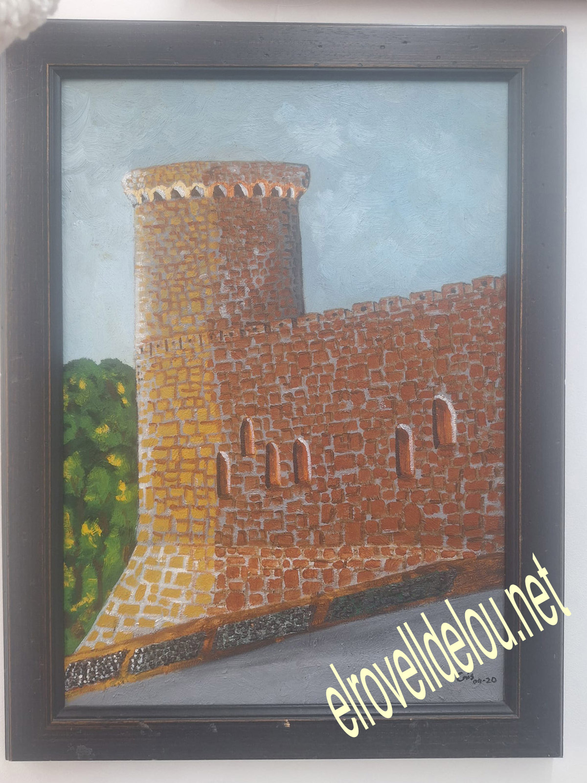 Pintura a l'oli de Cris Muntané Molina amb tons marrons